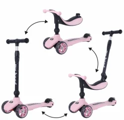 Tumlinge Legetøj|Løbehjul<My Hood Løbehjul/Løbecykel - Kick'n'Ride, Rosa