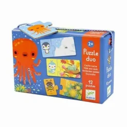 Sprog & Leg|Puslespil<Djeco Leg & Lær-puslespil - Gemmeleg
