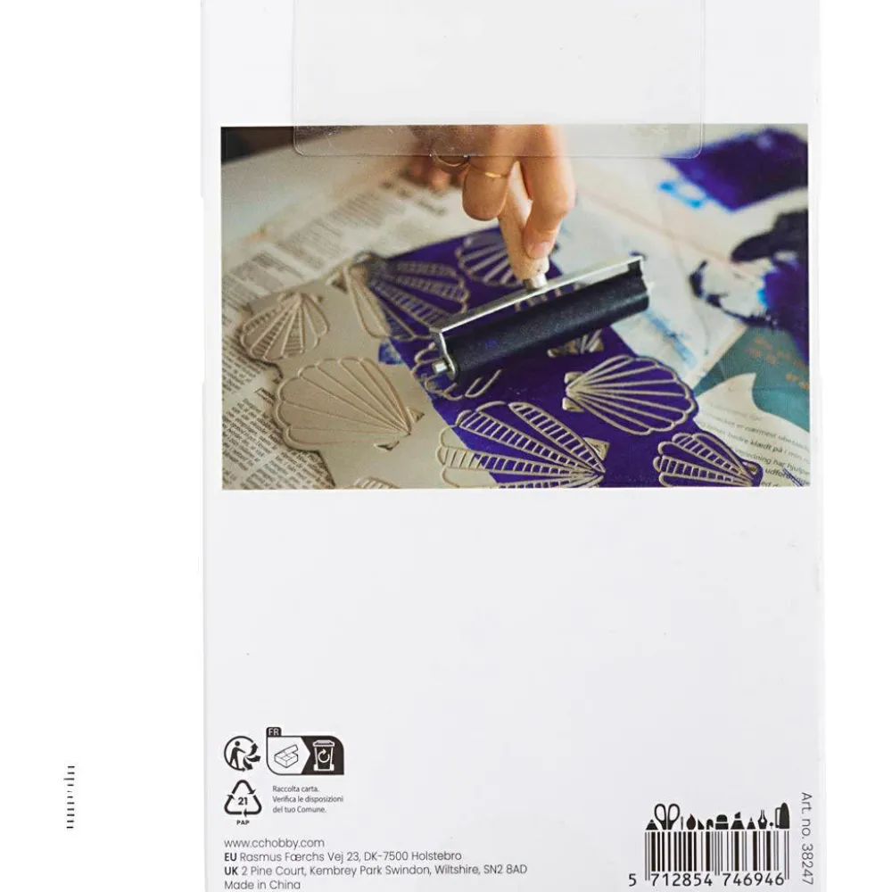 Tegne- & Malegrej|Kreativ Leg<Creativ Company Linoleumstryk stempelplade 10 x 15 cm, 1 stk