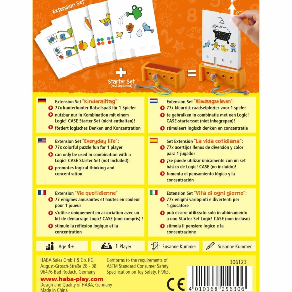 Montessori|Spil<Haba Logic! CASE tilbehør 4+ år - Hverdagsliv