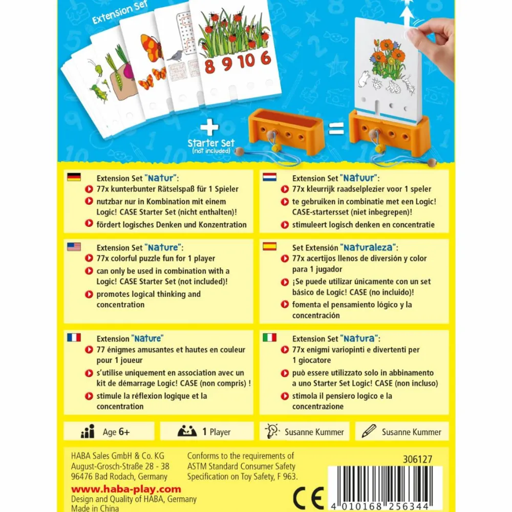 Montessori|Spil<Haba Logic! CASE tilbehør 6+ år - Natur