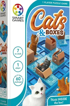 Logik & Talforståelse|Legetøj Til Ferien<SmartGames Logikspil - Cats & Boxes