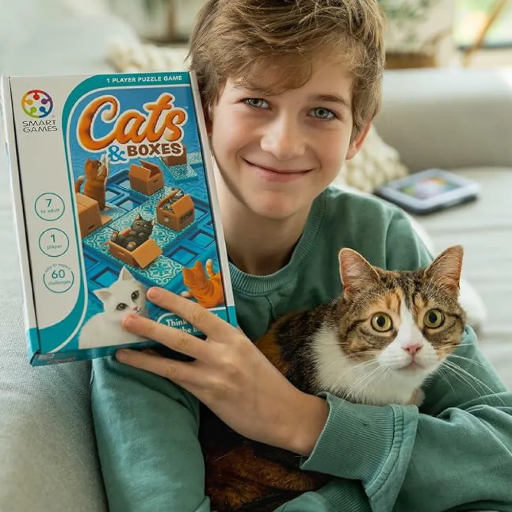 Logik & Talforståelse|Legetøj Til Ferien<SmartGames Logikspil - Cats & Boxes