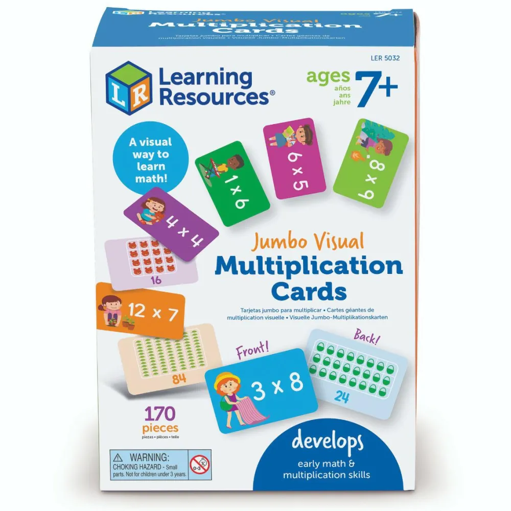 Skolesjov|Matematik & Leg<Learning Resources Læringskort - Øv multiplikation