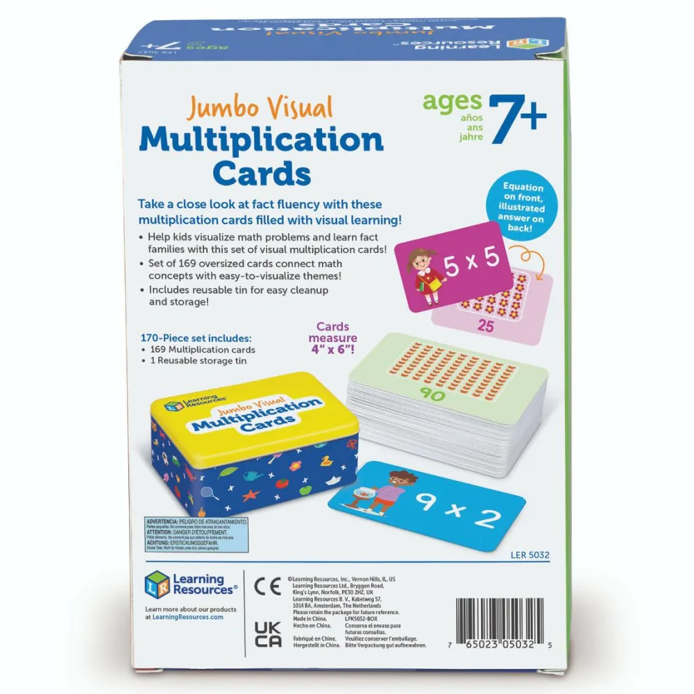 Skolesjov|Matematik & Leg<Learning Resources Læringskort - Øv multiplikation