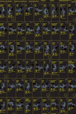 Lysborde|Astronomi< Lær stjernebilleder - Plakat + kort, 54 stk