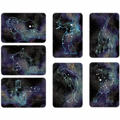 Lysborde|Astronomi< Lær stjernebilleder - Plakat + kort, 54 stk