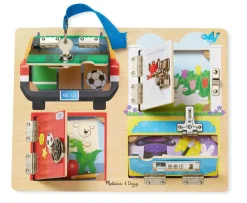 Vis Alle Varer (Særlige Behov)|Finmotorik<Melissa & Doug Låsebræt m. 4 jumbolåger
