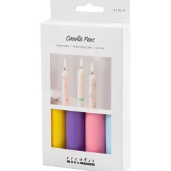 Kreativ Leg<Creativ Company Lyspenne - Blå/pink/lilla/gul, 4 x 30 ml