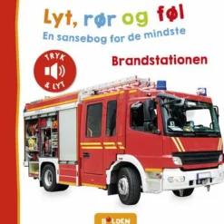Børnebøger|Babylegetøj<Forlaget Bolden Lyt, rør og føl - Brandstationen
