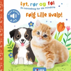 Børnebøger|Tumlinge Legetøj<Forlaget Bolden Lyt, rør og føl - Følg lille hvalp
