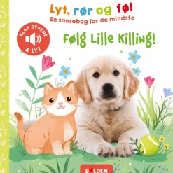 Børnebøger|Babylegetøj<Forlaget Bolden Lyt, rør og føl - Følg lille killing