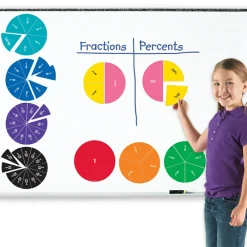 Logik & Talforståelse|Skolesjov<Learning Resources Magnetiske brøkcirkler - 2-sidet, 51 dele