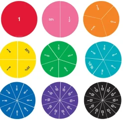 Logik & Talforståelse|Skolesjov<Learning Resources Magnetiske brøkcirkler - 2-sidet, 51 dele