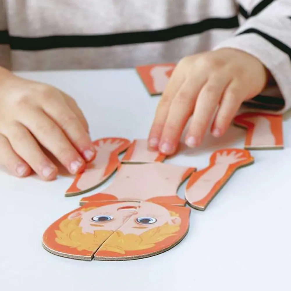 Anatomi/Kroppen|Puslespil<Hape Magnetisk puslespil - Anatomi