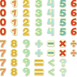 Skolesjov|Matematik & Leg<Hape Magnettal- og symboler, 54 dele