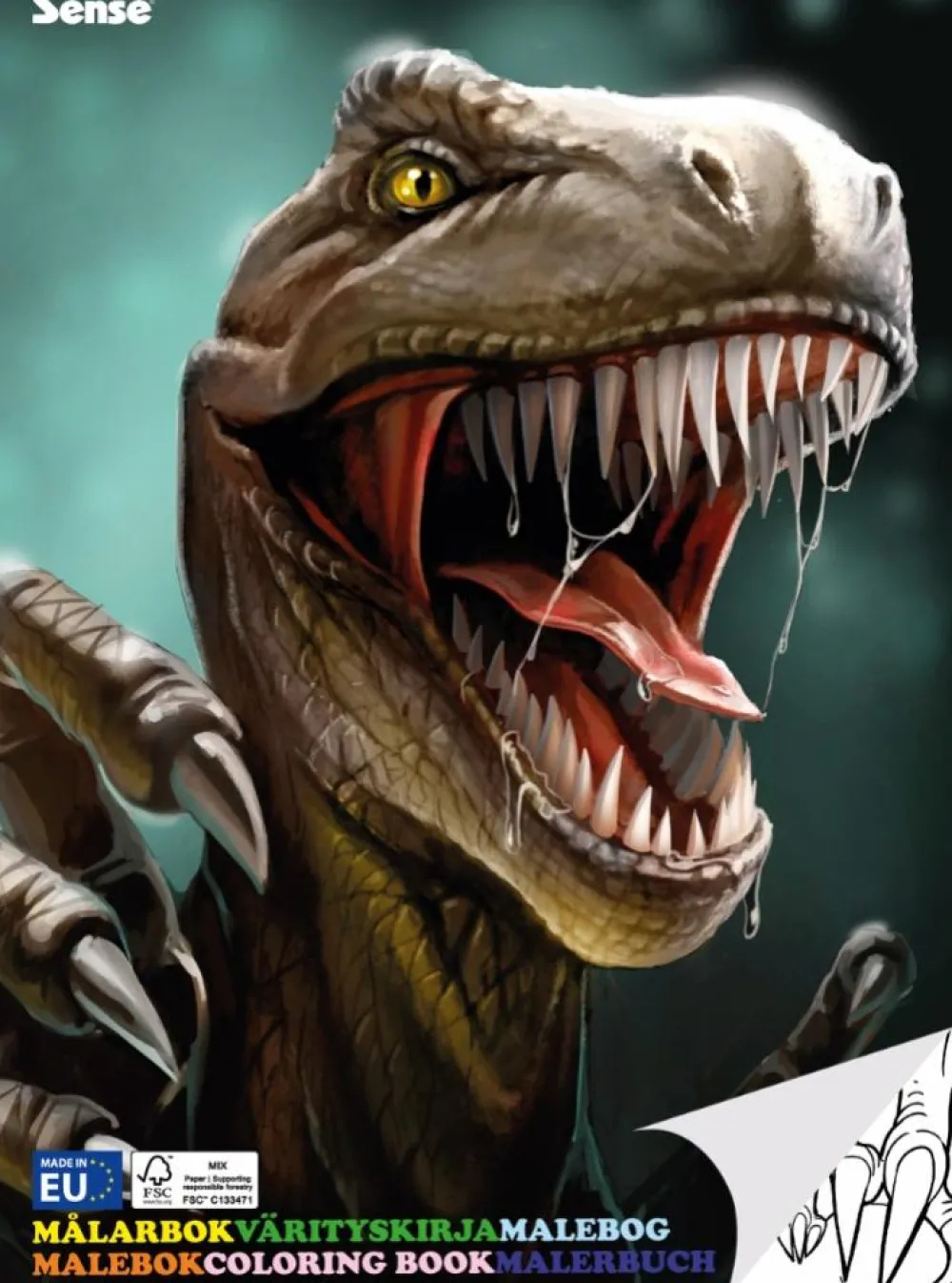 Dinosaur Legetøj|Tegne- & Malegrej< Malebog - Dinosaurer, 36 sider
