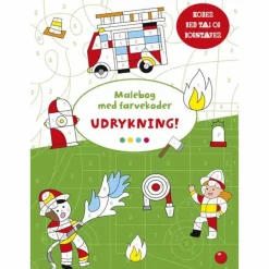 Legetøj Til Ferien|Tegne- & Malegrej<Forlaget Bolden Malebog med farvekoder - Udrykning