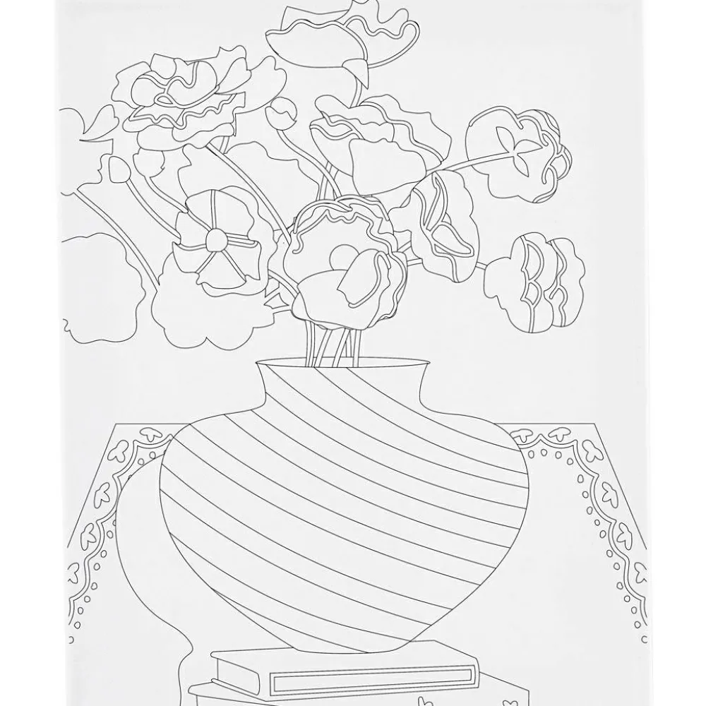 Voksenværk|Tegne- & Malegrej<Creativ Company Malerlærred 24 x 30 cm - Buket i vase
