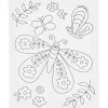 Tegne- & Malegrej<Creativ Company Malerlærred 24 x 30 cm - Smilende sommerfugl