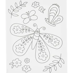 Tegne- & Malegrej<Creativ Company Malerlærred 24 x 30 cm - Smilende sommerfugl