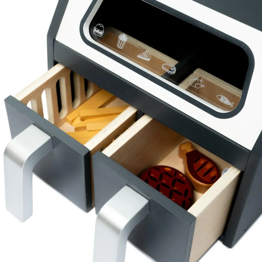 Trælegetøj|Legekøkken & Legemad<mamamemo ® Airfryer inkl. tilbehør