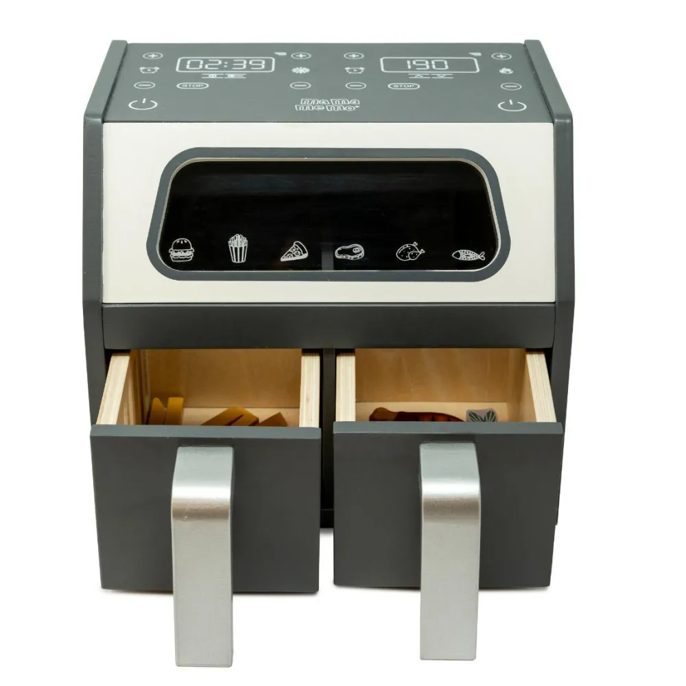 Trælegetøj|Legekøkken & Legemad<mamamemo ® Airfryer inkl. tilbehør
