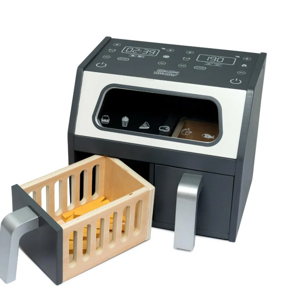 Trælegetøj|Legekøkken & Legemad<mamamemo ® Airfryer inkl. tilbehør