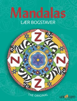 Skolesjov|Mindfulness For Børn< Mandalas malebog - Lær bogstaver