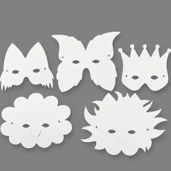 Kreativ Leg|Fastelavn<Creativ Company Masker i pap, 5 stk