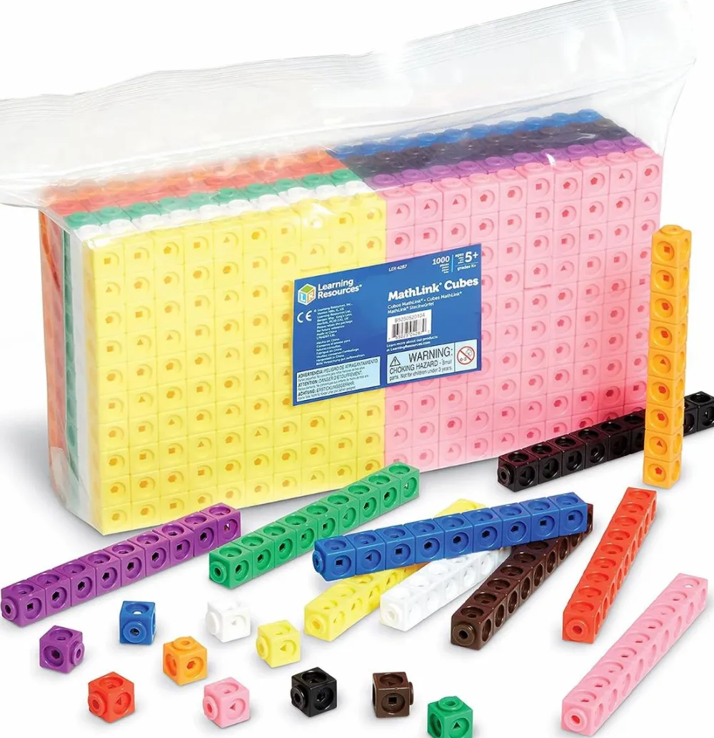 Logik & Talforståelse|Stem Læringslegetøj<Learning Resources MathLink Cubes - 1.000 stk