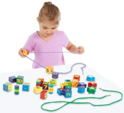 Vis Alle Varer (Særlige Behov)|Finmotorik<Melissa & Doug Megaperler i træ
