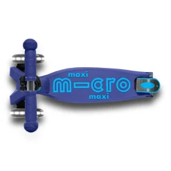 Løbehjul<Micro - Maxi Deluxe Foldbar LED, Navy
