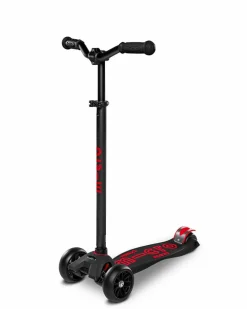 Løbehjul|Løbecykler<Micro - Maxi Deluxe Pro, Sort/Rød