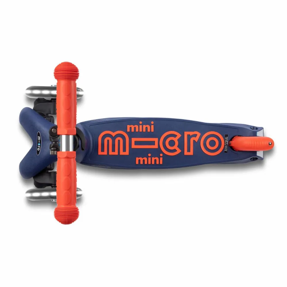 Tumlinge Legetøj|Løbehjul<Micro - Mini Deluxe foldbar LED, Marineblå