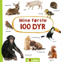 Børnebøger|Babylegetøj<Forlaget Bolden Mine første 100 dyr