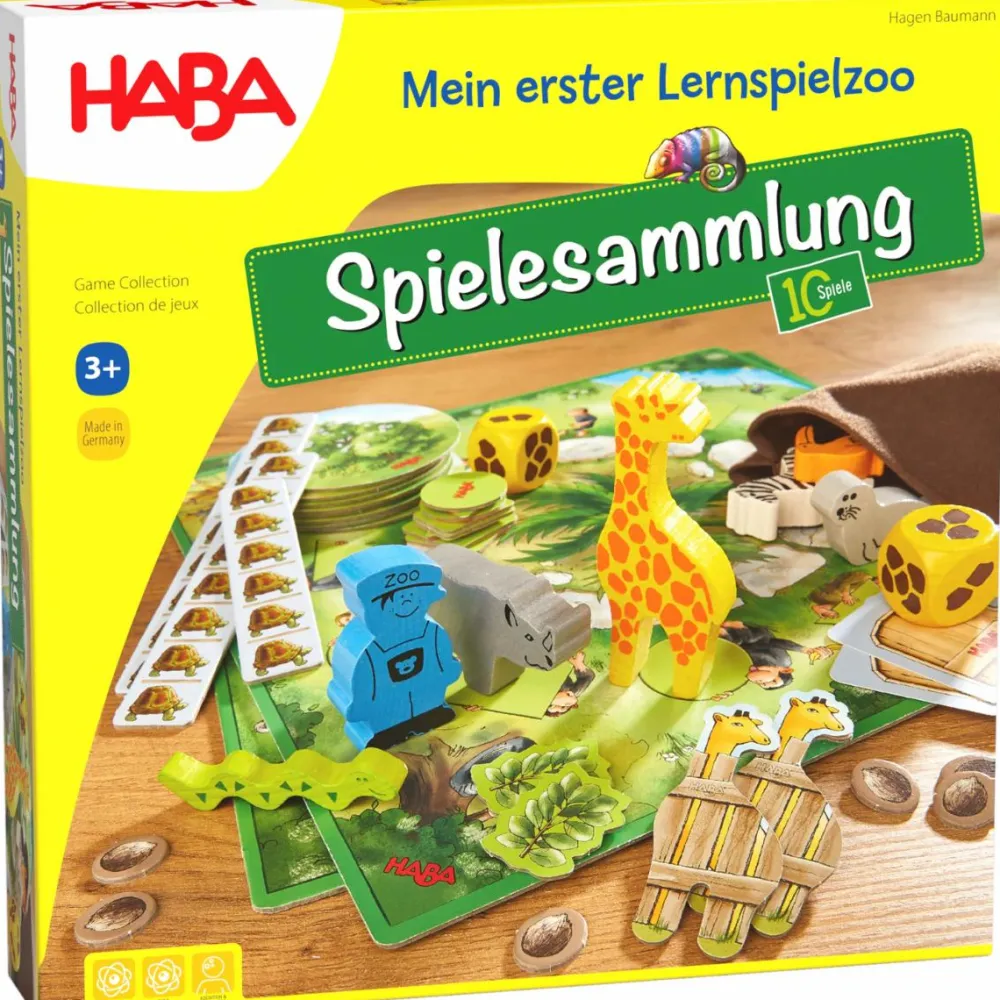 Spil<Haba Min første læringsspils-samling - Inkl 10 spil