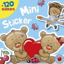 Tegne- & Malegrej|Tumlinge Legetøj<Forlaget Bolden Mini-stickers bog - Bamser, 120+ stk