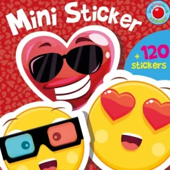 Tegne- & Malegrej|Tumlinge Legetøj<Forlaget Bolden Mini-stickers bog - Smileys, 120+ stk