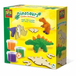 Økologisk Eller Bæredygtig|Kreativ Leg<SES Creative Modellervoks - Lav dinosaurer