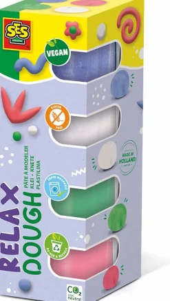 Kreativ Leg|Tumlinge Legetøj<SES Creative Modellervoks - Relax, 4 x 90 gr.