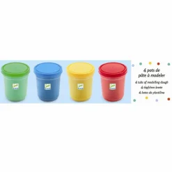 Kreativ Leg|Tumlinge Legetøj<Djeco Modellervoks - 4 x 140 gram - Basisfarver