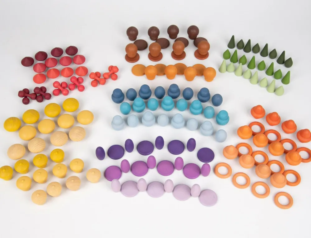 Trælegetøj|Montessori<tickit® Montessori startsæt, 168 dele