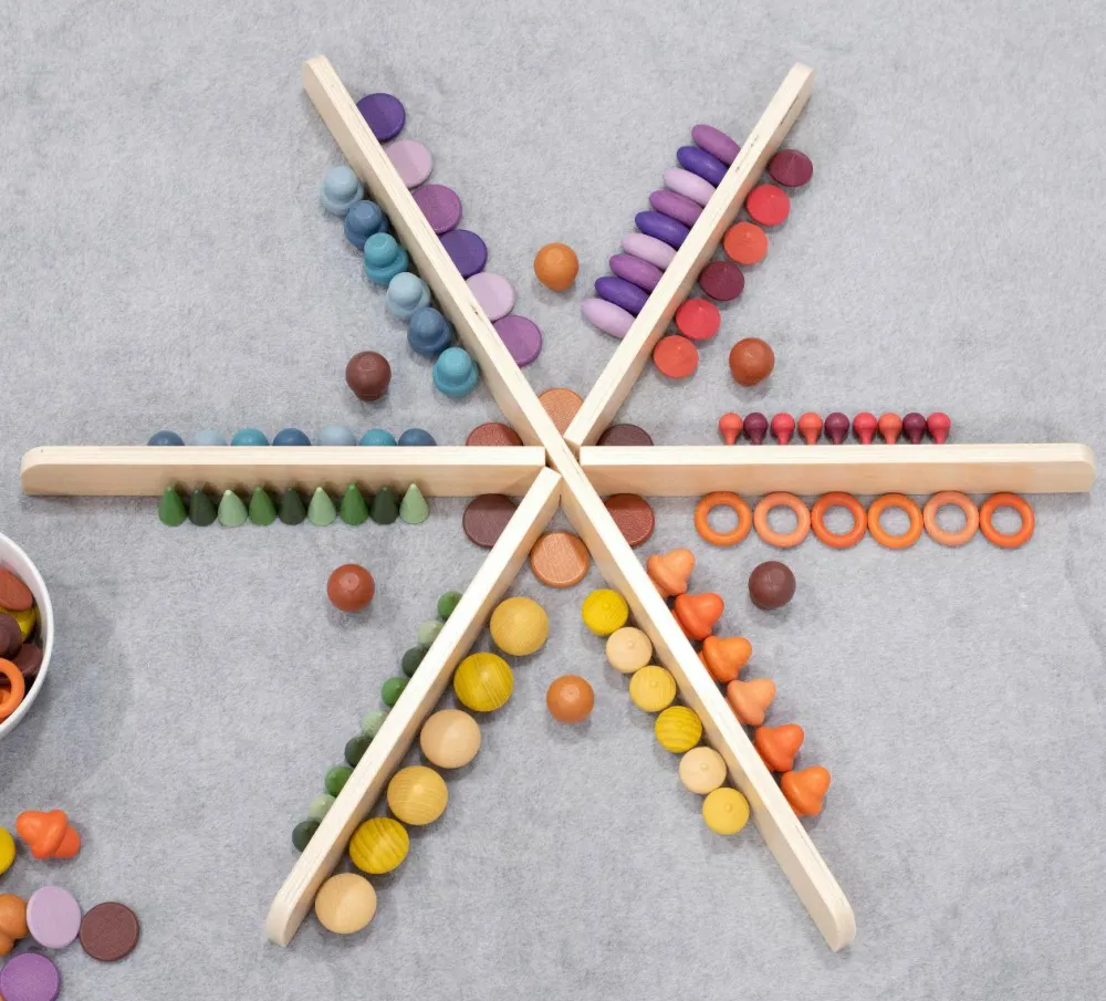 Trælegetøj|Montessori<tickit® Montessori startsæt, 168 dele