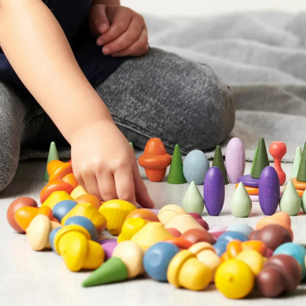 Trælegetøj|Montessori<tickit® Montessori startsæt, 168 dele