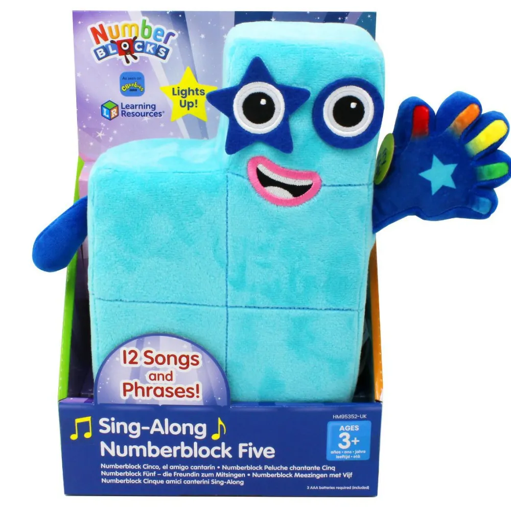 Matematik & Leg|Bamser<Learning Resources Numberblocks plys - Fem (Sing-Along)
