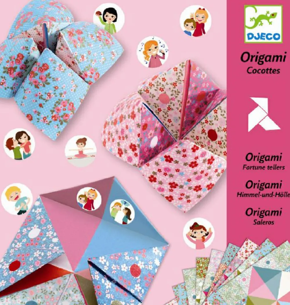 Kreativ Leg<Djeco Origami - Flip-flappere i lyse farver