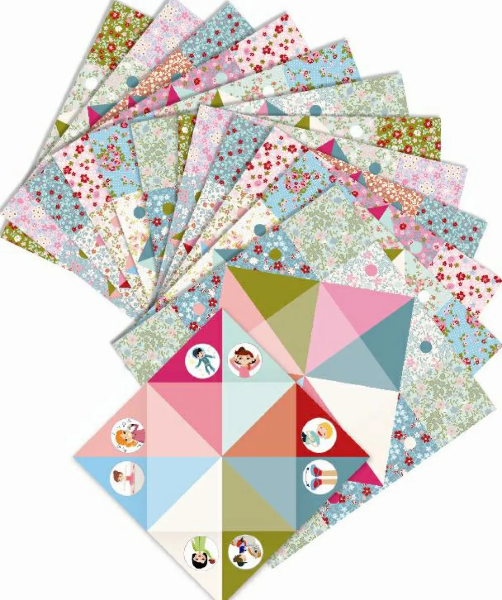 Kreativ Leg<Djeco Origami - Flip-flappere i lyse farver