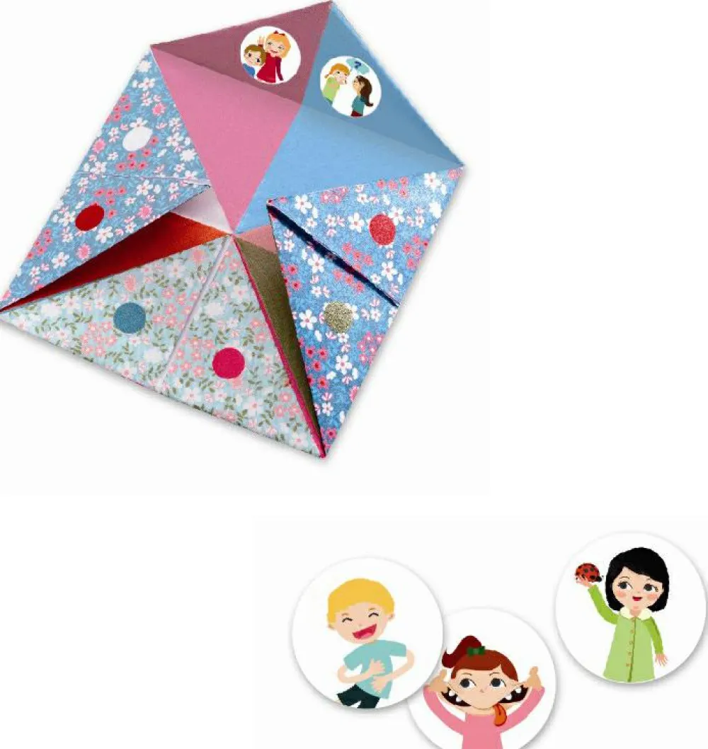 Kreativ Leg<Djeco Origami - Flip-flappere i lyse farver