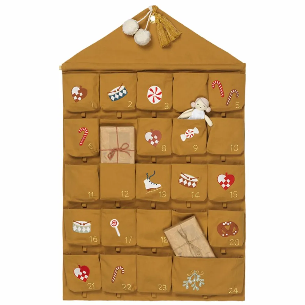 Jul<Fabelab 1-24 pakkekalender m. lommer - Nostalgi